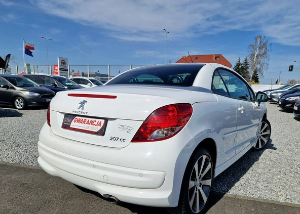 Peugeot 207 CC cena 21999 przebieg: 150000, rok produkcji 2012 z Szlichtyngowa małe 667